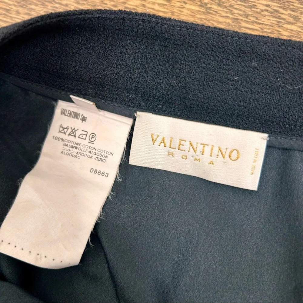 Vintage Valentino Black Lace insert Skirt